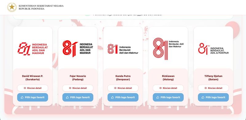 Kandidat logo HUT ke-81 RI