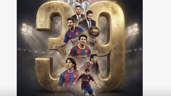 Dari miliaran tahun umur Bumi, kita beruntung hidup pada era yang sama dengan Lionel Messi. Foto: X.com
