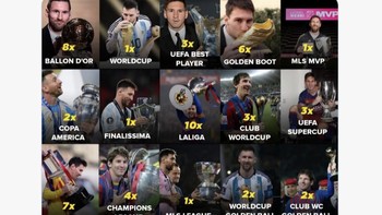 Sepanjang karirnya sebagai pesepakbola, Messi tak tertandingi. Foto: X.com