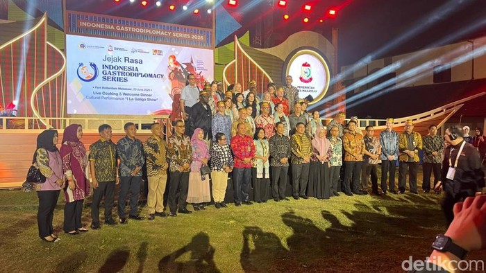 Para delegasi saat menghadiri Indonesia Gastrodiplomacy Series (IGS) 2026 di Makassar.