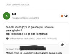 Review Pesan Makanan Online Absurd, Penjualnya Anti Kritik