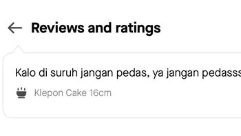 Tapi, punten, itu pesannya kan klepon cake? Foto: via Threads