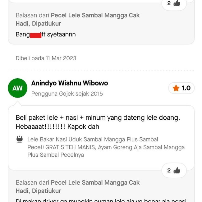 Review Pesan Makanan Online Absurd, Penjualnya Anti Kritik