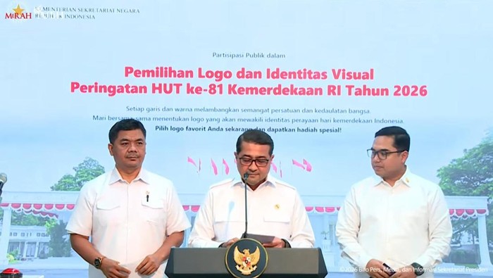 Pemerintah buka jajak pendapat atau polling logo Hari Ulang Tahun (HUT) ke-81 RI.
