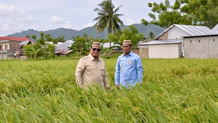 Prabowo di acara Puncak Pekan Nasional (Penas) Petani dan Nelayan XVII di GOR David-Tony, Limboto, Kabupaten Gorontalo, Rabu (24/6/2026).