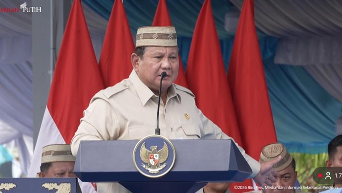 Prabowo menghadiri acara Puncak Pekan Nasional (PENAS) Petani dan Nelayan ke-XVII, Gorontalo, Rabu (24/6/2026).