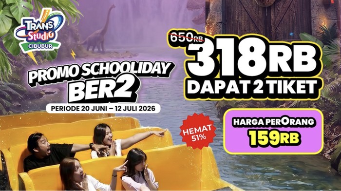 Promo Schooliday Ber2 di Trans Studio Cibubur