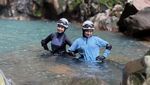 Ria Ricis Pacu Adrenalin Taklukkan Air Terjun dengan Canyoning
