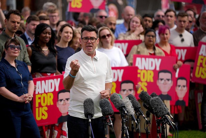 Andy Burnham mengincar jabatan perdana menteri UK. (Reuters)