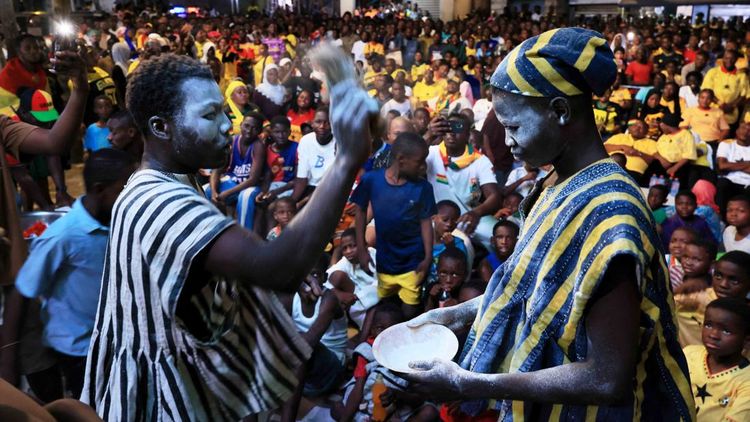 Suasana Mistis, Suporter Ghana Gelar Ritual Saat Lawan Inggris