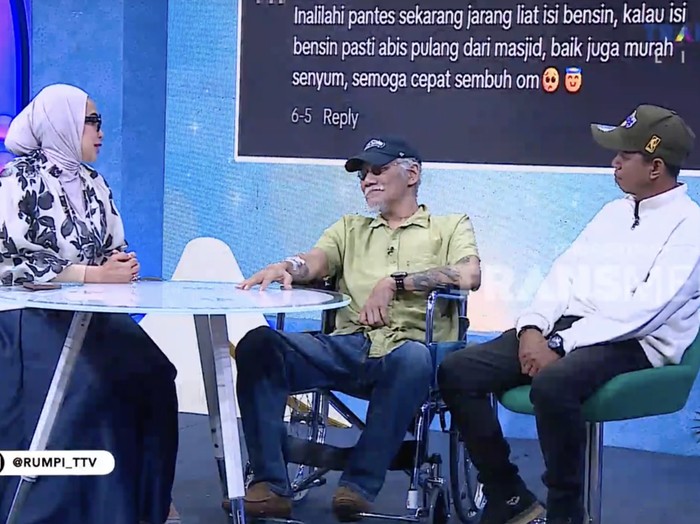 Tio Pakusadewo sebagai bintang tamu Rumpi: No Secret, Selasa (23/6/2026).