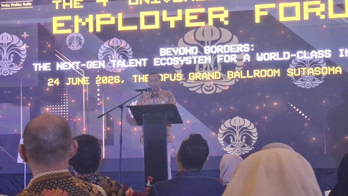 Wakil Menteri Pendidikan Tinggi, Sains, dan Teknologi (Wamendiktisaintek), Prof Dr Fauzan di Hotel Sutasoma, Kebayoran Baru, Jakarta Selatan, Rabu (24/6/2026).