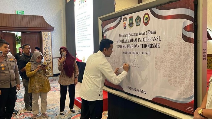 Densus 88 bekerja sama dengan Pemkot Cilegon untuk memperkuat ketahanan masyarakat dari paham radikal. (dok. ist)