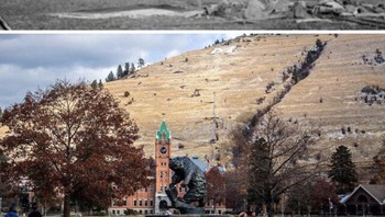 Universitas Montana ~perbandingan 150 Tahun yang kontras. Foto: Boredpanda