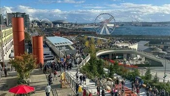 Pemandangan dulu dan sekarang di Seattle. Suka yang mana? Foto: Boredpanda