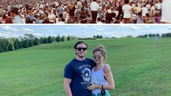 Lokasi Festival Woodstock - 1969 vs 2020 Foto: Boredpanda