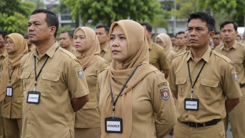 Ilustrasi pegawai honorer.