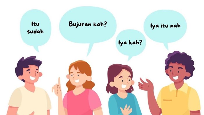 Ilustrasi percakapan logat Kaltim