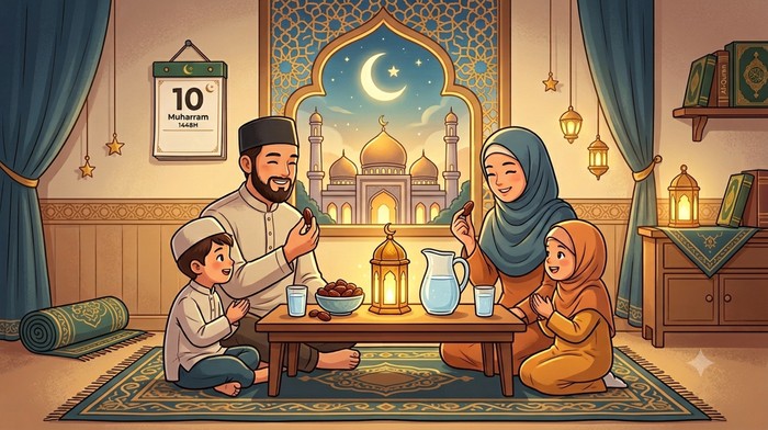 Ilustrasi puasa Asyura 10 Muharram.