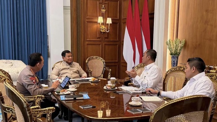 Presiden Prabowo Subianto memanggil Kapolri Jenderal Listyo Sigit Prabowo di Istana Kepresidenan, Jakarta, Kamis (25/6/2026). Kapolri melaporkan perkembangan terkini ihwal situasi keamanan dan ketertiban masyarakat di berbagai wilayah Indonesia kepad