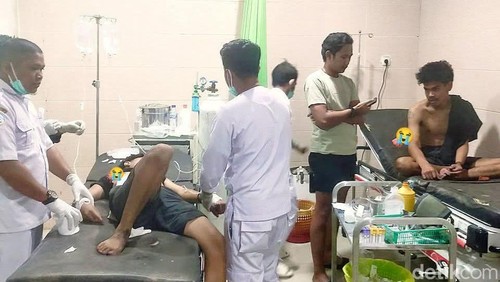 Kedua korban pemanahan dilarikan ke RSUD Dompu dengan anak panah yang tertancap ditubuh meraka.