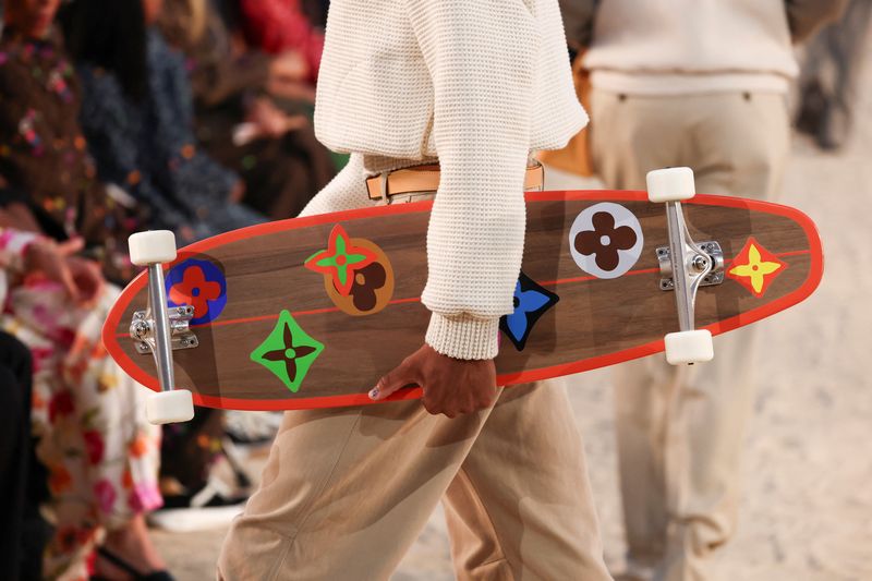 Louis Vuitton Mens Spring-Summer 2027 Models present creations by designer and musician Pharrell Williams as part of his Menswear Spring-Summer 2027 collection show for fashion house Louis Vuitton during Men's Fashion Week in Paris, France, June 23, 2026. REUTERS/Gonzalo Fuentes TPX IMAGES OF THE DAY