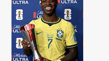 Vini Jr kembali menjadi Man of the Match. Foto: Pool