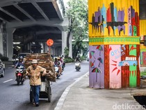Mural Menuju 5 Abad Jakarta Hiasi Kawasan Kebon Nanas