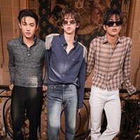 Setelah kemunculan Martin dan James CORTIS di peragaan busana Saint Laurent, giliran Juhoon, Seonghyeon, dan Keonho CORTIS yang memulai debut di Paris Fashion Week mewakili rumah mode Dior. Foto: Getty Images