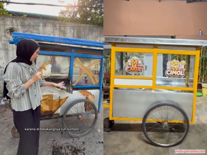 Netizen di Tiktok Renovasi Gerobak UMKM