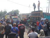 Sopir Truk Demo Dishub Jombang, Tuntut Rest Area-Usut Pungli