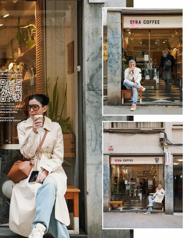 Inspirasi terakhir menampilkan kombinasi jaket warna cream dan celana jeans yang sederhana namun tetap stylish. Padu padan ini cocok untuk berbagai aktivitas santai dan kasual.Foto: Dok. Instagram Gading Marten