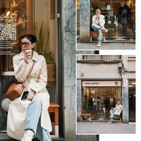 Inspirasi terakhir menampilkan kombinasi jaket warna cream dan celana jeans yang sederhana namun tetap stylish. Padu padan ini cocok untuk berbagai aktivitas santai dan kasual.Foto: Dok. Instagram Gading Marten