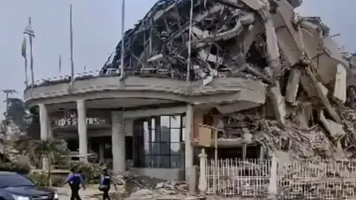 Hotel Eduards usai gempa di Venezuela.