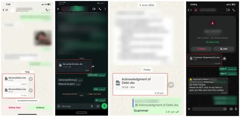 Malware yang tersebar di WhatsApp, pakai modus baru.
