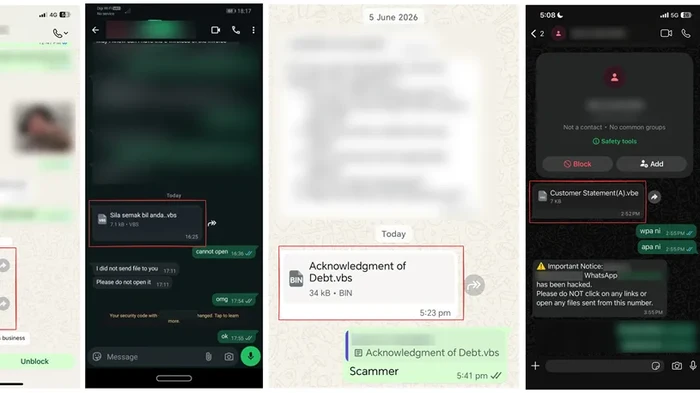 Malware yang tersebar di WhatsApp, pakai modus baru.