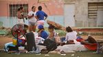 Lapangan Jadi Tempat Berlindung Korban Gempa Venezuela