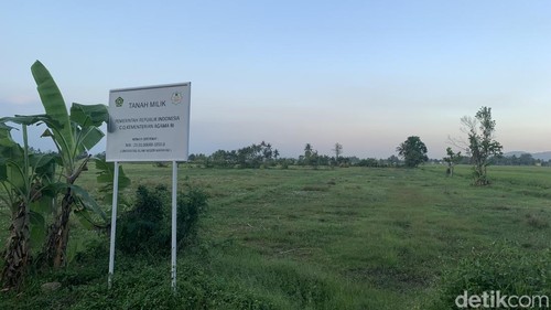 Lokasi pembangunan Kampus 3 UIN Mataram di Desa Gapuk, Kecamatan Gerung, Lombok Barat, NTB, Jumat (26/6/2026). (Foto: M Zahiruddin/detikBali)
