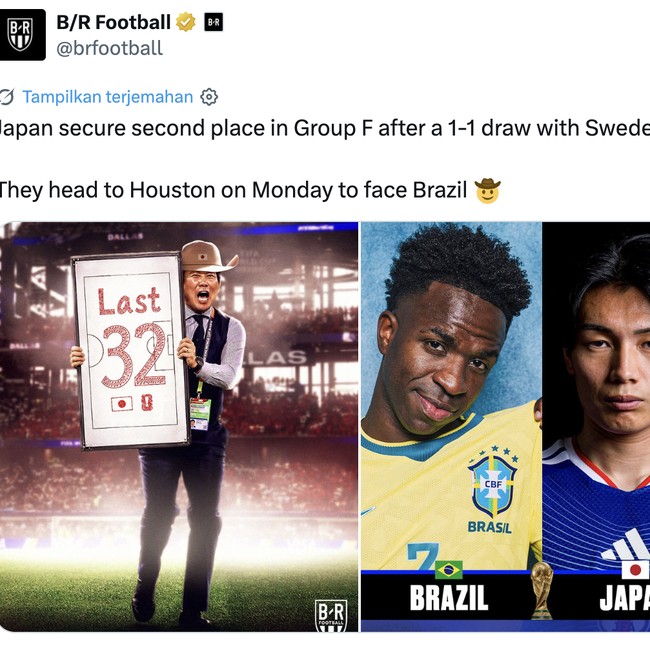 Jepang Bertemu Raksasa Brasil, Netizen Tak Sabar