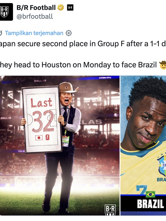 Jepang Bertemu Raksasa Brasil, Netizen Tak Sabar