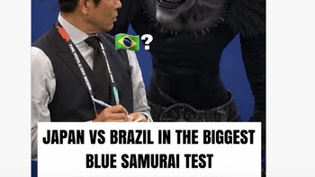 Tentu saja pertandingan melawan raksasa Brasil akan menjadi ujian terberat Jepang. Foto: Pool