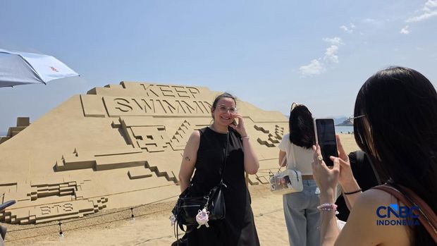 Menjelajahi BTS THE CITY ARIRANG dengan Galaxy S26 Ultra. (CNBC Indonesia/Fergi Nadira)