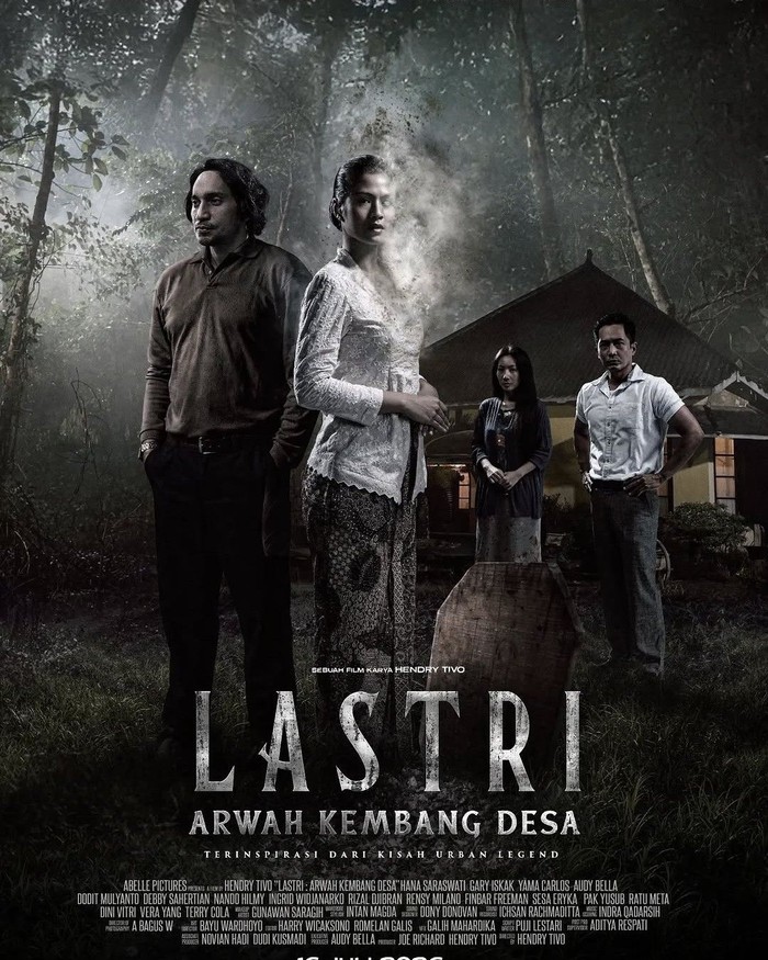 Poster film Lastri Arwah Kembang Desa (2026).