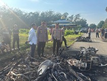 Bentrok gegara Konflik Lahan di Sergai, Puluhan Motor-Truk Dibakar