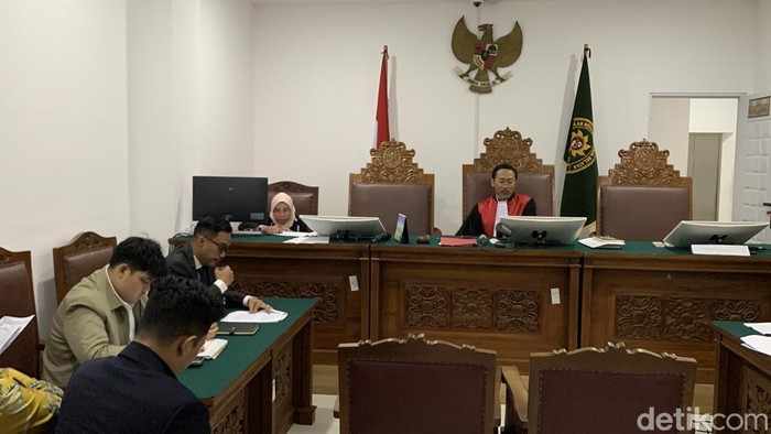 Sidang praperadilan Asrul Azis (Taufiq/detikcom).