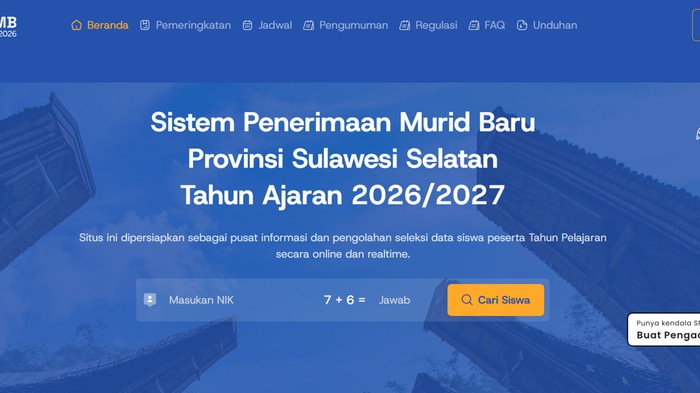 SPMB Sulsel 2026