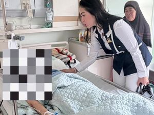 Dewi Intan Malenka Jenguk Korban Penyekapan Taufik Hidayat