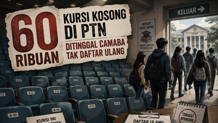 Ilustrasi 60 ribuan kursi kosong di PTN ditinggal camaba tak daftar ulang