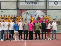 Kapolres Kediri Kota Buka Turnamen Padel, Ajak Peserta Junjung Sportivitas