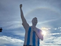 Argentina Resmikan Patung Raksasa Messi Seberat 70 Ton, Jadi Daya Tarik Turis